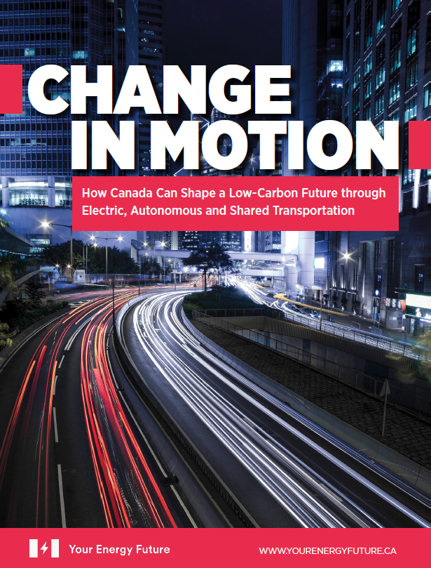 Cover of Change in Motion with link to pdf report