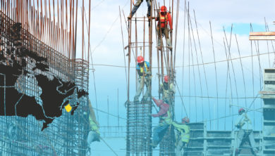 Decorative image of construction workers
