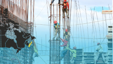Decorative image of construction workers