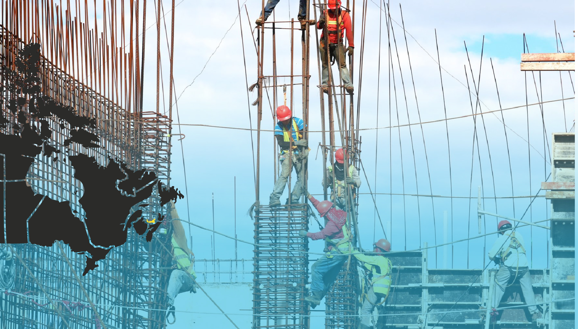 Decorative image of construction workers