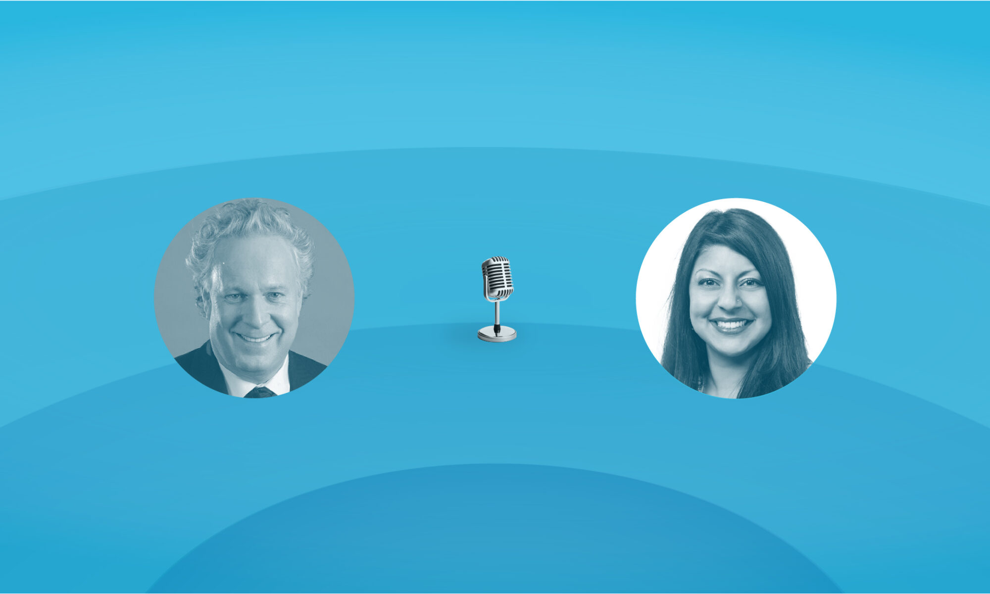 Headsots of Honourable Jean Charest and Amanda Affonso