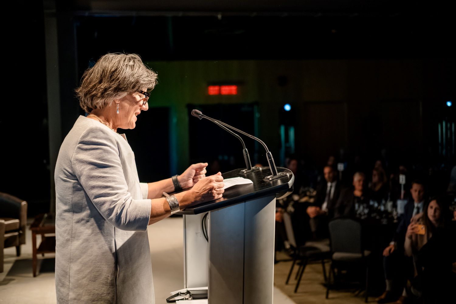 Dr. Anya Waite at the 2024 Frank McKenna Awards